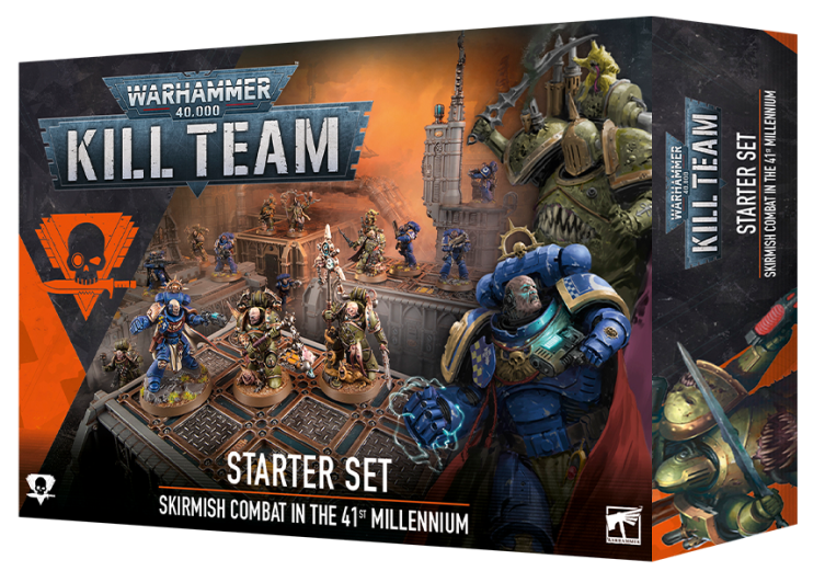 Kill Team is an action-packed skirmish game played between small teams of specialist operatives in the Warhammer 40,000 setting. These elite squads engage in intense battles wherever the enemy – or a vital objective – may be found.

https://start-warhammer.com/kill-team/