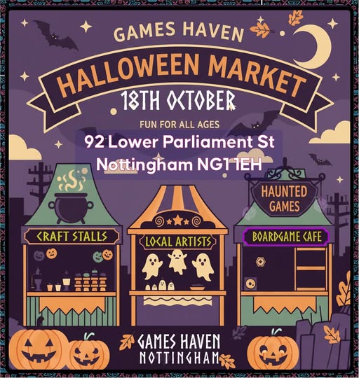 Games Haven Halloween Market 18th OCtober